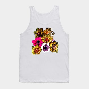 paper floral art Tank Top